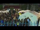 Albanians shelter in tents after deadly quake