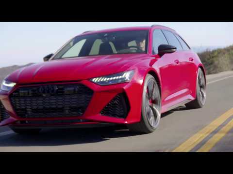 Audi RS 6 in Tango Red Driving Video