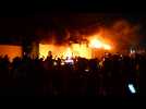 Iraqi protesters set fire to Iran's Najaf consulate - Label : AFPTV - First images - Category : News