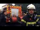 Les pompiers en manoeuvre à Monistrol-sur-Loire
