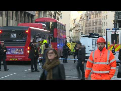 Stabbing near London Bridge: police arrive at scene