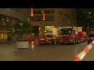 Emergency services at the scene of Hague stabbing - Label : AFPTV - First images - Category : News