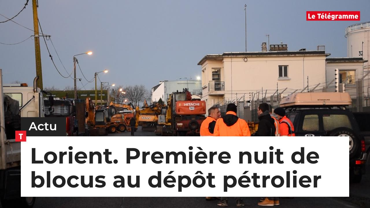 Lorient. Première nuit de blocus au dépôt pétrolier (Le Télégramme)