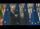 EU's Tusk and Charles Michel arrive at commission ahead of handover ceremony