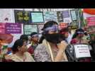 Protesters in India condem violence against women