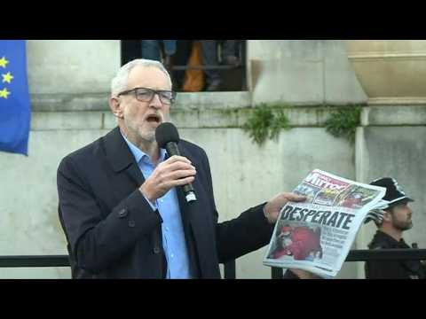 Britain: Labour leader Jeremy Corbyn addresses rally in Bristol