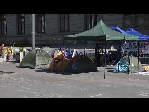 Social organizations camp in Santiago due to "deafness" of Chilean Government