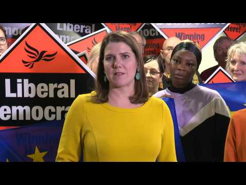 UK election: Lib Dem leader Jo Swinson addresses supporters in London