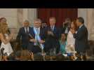 Center-leftist Fernandez sworn in as Argentina president