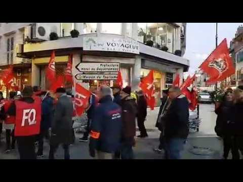 Vesoul : environ 450 manifestants réunis place Rénet