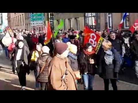Lancement du cortège à Belfort : 900 manifestants selon les forces de l'ordre