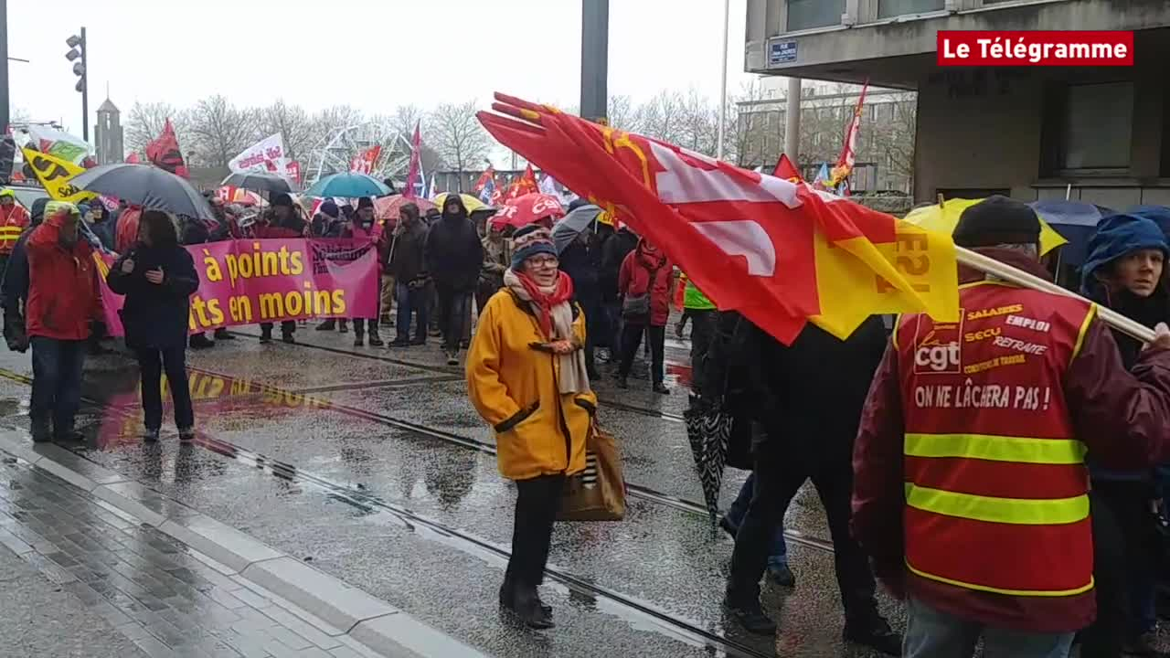 Brest. Réforme des retraites : environ 2 000 manifestants  (Le Télégramme)