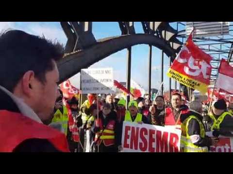 Colmar : Manifestation contre la réforme des retraites