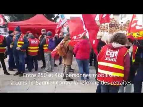 Lons-le-Saunier : 4e journée de mobilisation contre la réforme des retraites