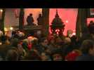 Paris protest against pension reform ends as night falls