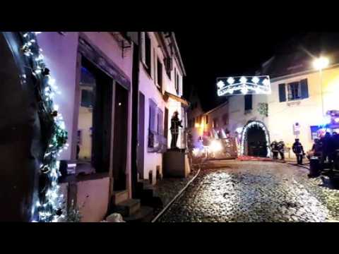 Feu de cheminée à Gueberschwihr