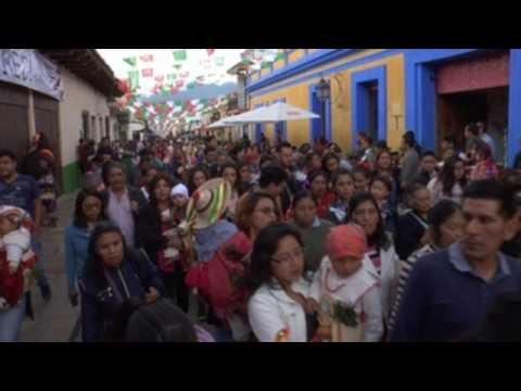 Faithful in Mexico hold procession honoring Virgin of Guadalupe