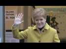 SNP leader Nicola Sturgeon casts vote in general election