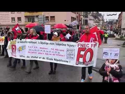 Sarreguemines : 80 manifestants ont rallié la sous préfecture pour déposer une motion à Christophe Salin