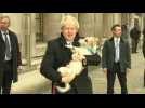British PM Boris Johnson arrives at polling station (2)