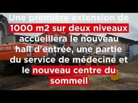 Château-Salins : les travaux d'extension de l'hopital vont de bon train