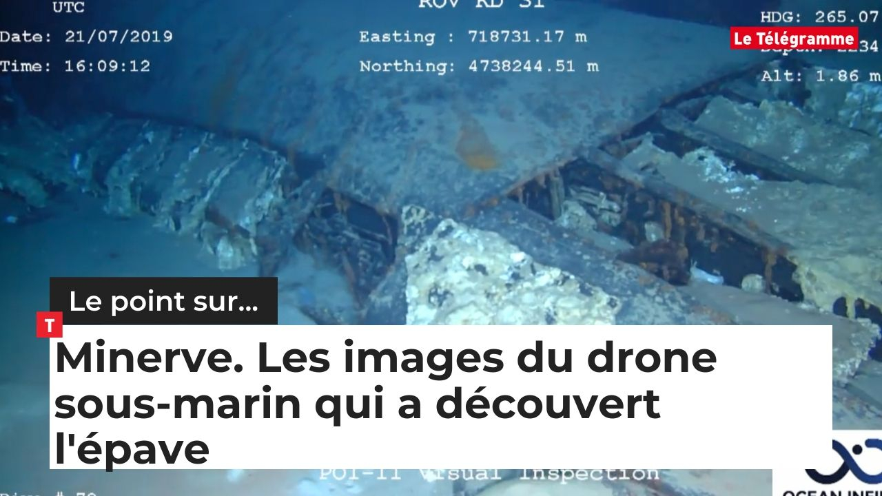 Minerve. Les images du drone sous-marin qui a découvert l'épave (Le Télégramme)