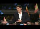 Spain's centre-right Ciudadanos party leader Albert Rivera holds final campaign rally ahead of poll