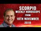 Scorpio Weekly Horoscopes from 18th November 2019 - stalled plans go forwards...