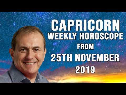 Capricorn Weekly Astrology Horoscope 25th November 2019