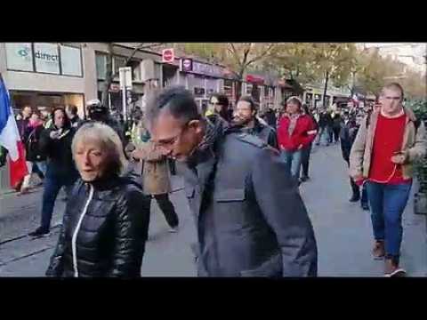 Les gilets jaunes dans les rues de Strasbourg