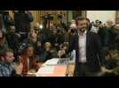 Spanish Popular Party leader Pablo Casado casts his vote