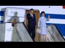 Chinese President Xi Jinping arrives in Athens en route to BRICS summit