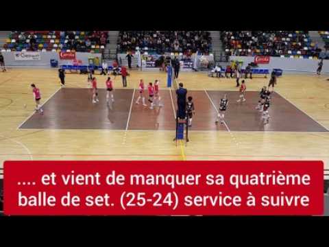 Le point pour décrocher le quatrième set face à Chamalières