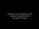 Hauteroche: un homme de 19 ans meurt dans un accident de la route