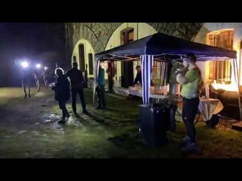Quand les coureurs de la 14-18 traversent le fort du Parmont à la frontale