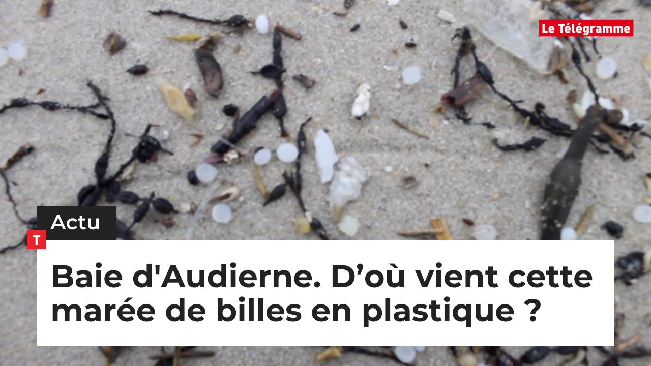 Baie d'Audierne. D’où vient cette marée de billes en plastique ? (Le Télégramme)