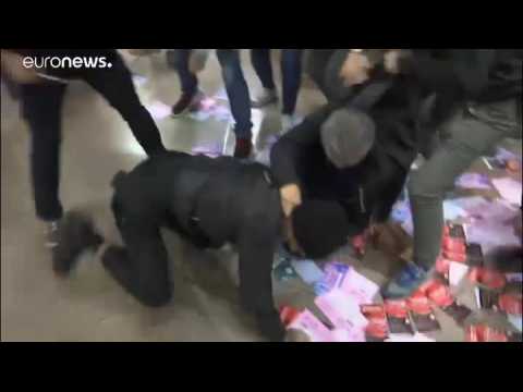 Watch live: Protesters in Hong Kong clash with police in shopping mall