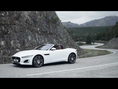 New Jaguar F-TYPE P450 R-Dynamic Convertible Design Preview in Fuji white