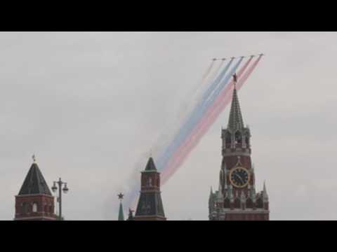 Moscow rehearses Victory Day air parade
