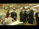 French interior minister visits mask factory