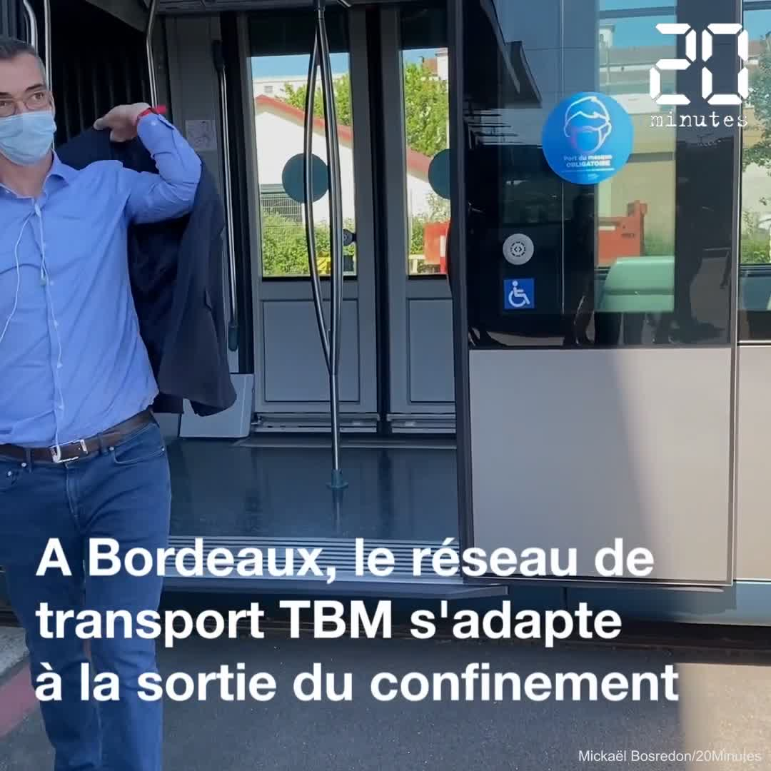 VIDEO. Déconfinement à Bordeaux : Fréquences, distanciation, désinfection... Comment le réseau de transport TBM se prépare