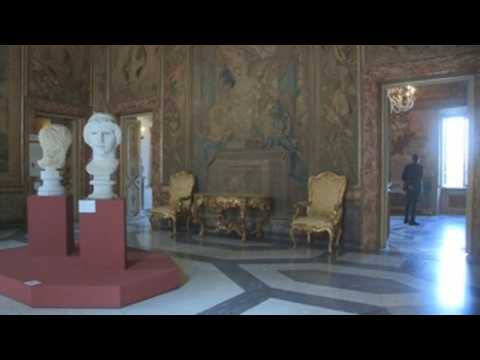 Rome's Capitoline Museums almost empty during reopening
