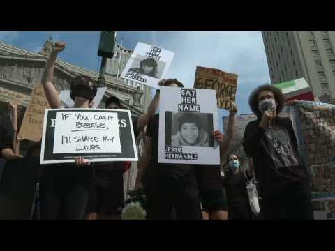 US: Activists rally in New York after killing of George Floyd by police