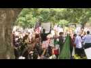 Black Lives Matter protest in Houston over George Floyd's death