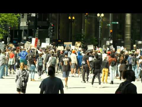 Anti-racism protest in Chicago in the wake of George Floyd's death