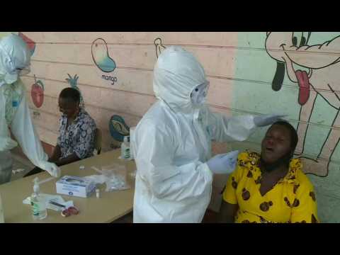 Kenyans queue at mass virus testing centre in Nairobi as cases rise
