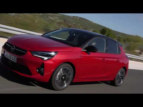 The new Opel Corsa in Red Driving Video