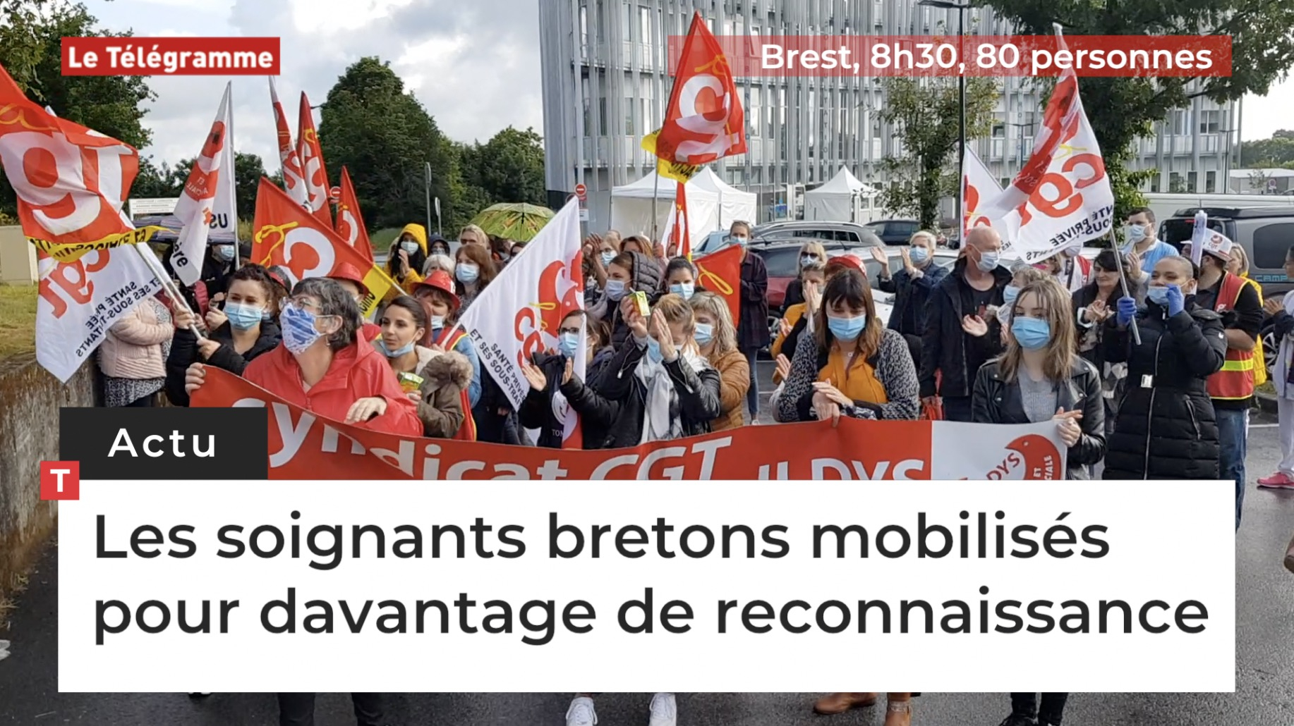 Les soignants bretons mobilisés pour davantage de reconnaissance (Le Télégramme)