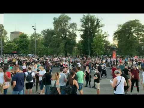 Serbians protest against the government's handling of the pandemic