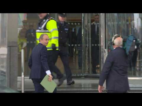 Micheal Martin arrives to be nominated as new Irish PM in parliament